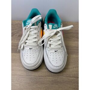 Nike Air Force 1 Low White Neon Pack HF4793-100 Youth Size 5.5